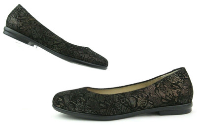 SAS Scenic Ballet Flats Black Lace Sz 10.5 