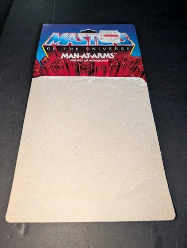 MOTU,Vintage,MAN-AT-ARMS CARD BACK,Masters of the Universe,Original,He-Man 1981