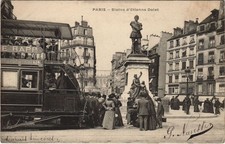 Old postcard Paris - statue of Etlenne Dolet (52280)