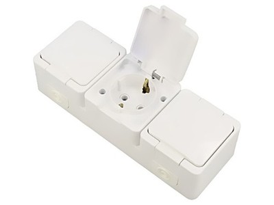 9002111 Steckverbinder: zur AC-Stromversorgung Buchse 2P+PE 250VAC ABEX