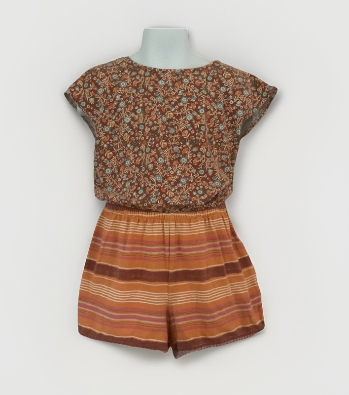 🌺 Matilda Jane Short Romper Size 6 Brilliant Daydream-Orange SRING / SUMER