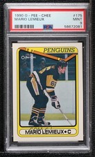 1990-91 O-Pee-Chee Mario Lemieux #175 PSA 9 MINT HOF 0e2