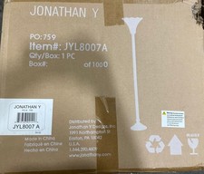 Jonathan Y Tiffany-Style 70 in. Bronze Torchiere Floor Lamp Cream Glass JYL8007A