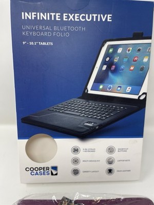 Cooper Infinite Executive Universal Bluetooth Keyboard Folio - Red 9 -10.1 