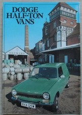 DODGE HALF TON VANS Sales Brochure Feb 1981 #1151/2/81 HIGH TOP Pick Up Canopy +