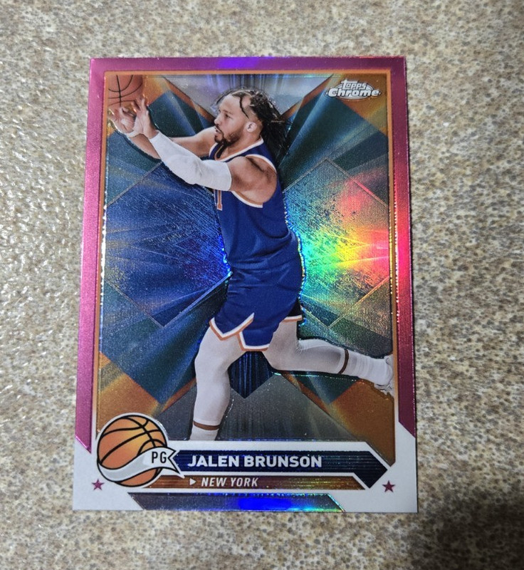 Topps 2023-24 Topps Chrome Jalen Brunson New York Knicks #11 Card