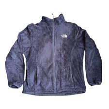 The North Face Osito Fleece Jacket Womens Large Purple Full Zip High Pile Soft