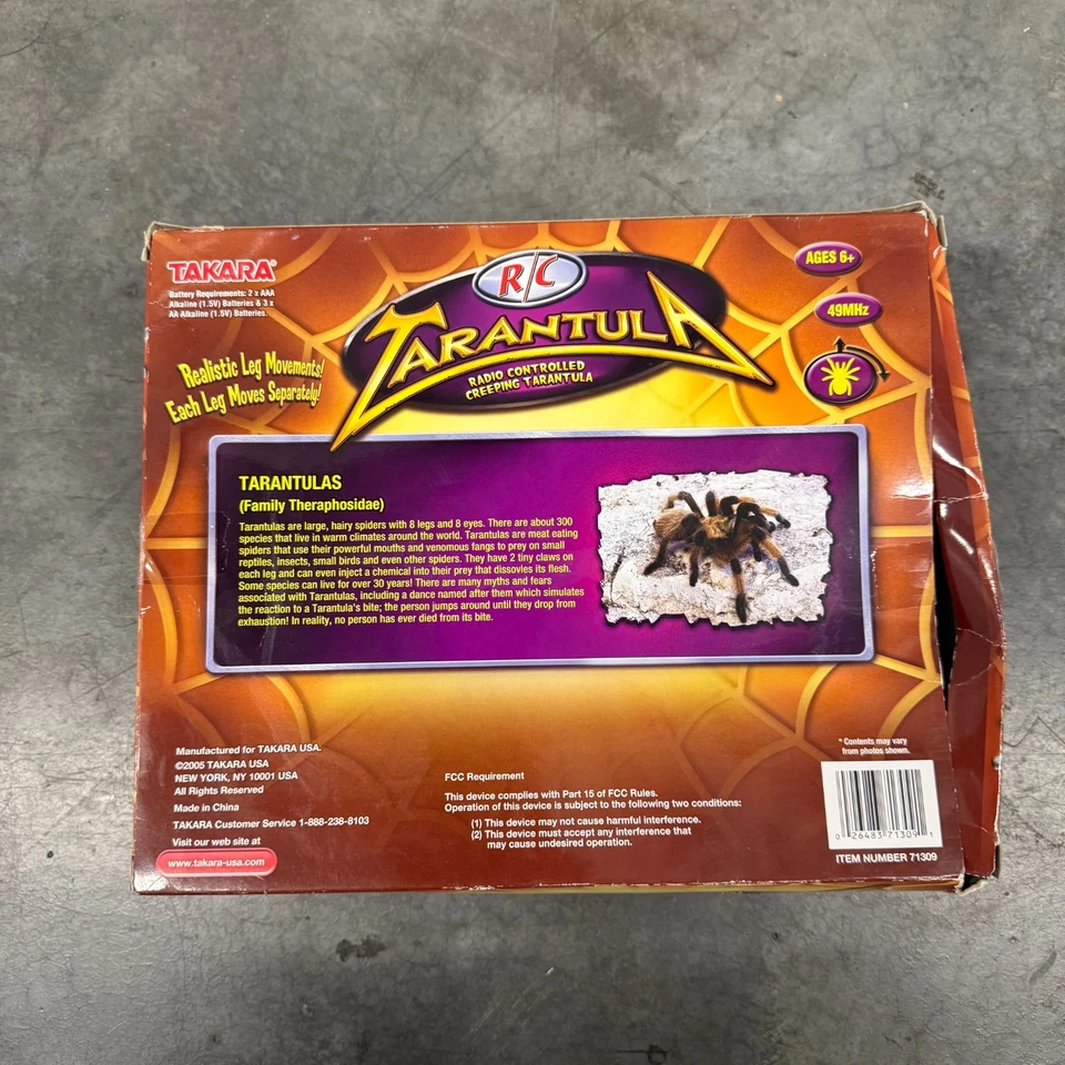 Takara R/C Radio Controlled Creeping Tarantula with Realistic Leg Movements - Image 2 of 4