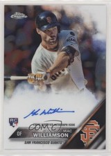 2016 Topps Chrome Rookie Mac Williamson #RA-MW Auto 5p5