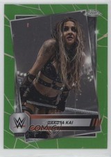 2025 Topps Chrome WWE Green Refractor 25/99 Dakota Kai #58 12n8