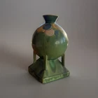 Roseville Futura Bubble Vase Green Art Pottery Pedestal Form – Chip