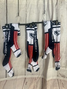 Elite Sport Socks Baseball Socks Red White Blue Team Athletic , OC Vipers  