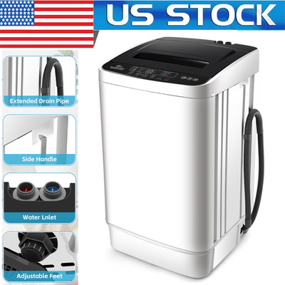 20lbs/17.8lbs Capacity Portable Washing Machines Full-Automatic Compact Washer!