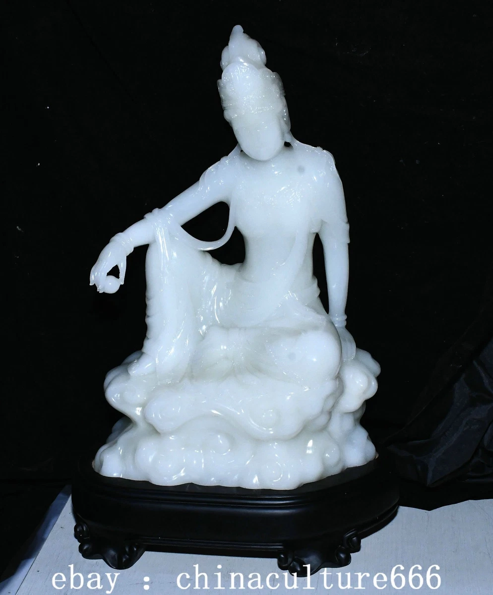佛白玉中国风雕像、雕像| eBay