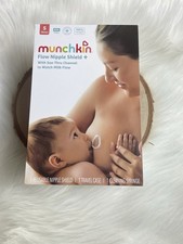 Munchkin Flow Nipple Shield Small 16mm Silicone Reusable With Case