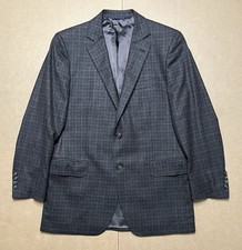 Brooks Brothers Men  s 40R Plaid Saxxon Wool 1818 Fitzgerald Blazer Made In Italy