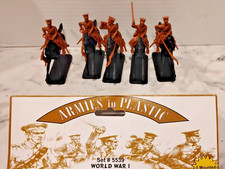 ARMIES IN PLASTIC 5539 WORLD WAR I-- MOUNTED BRITISH LANCERS IN KHAKI UNIFORM