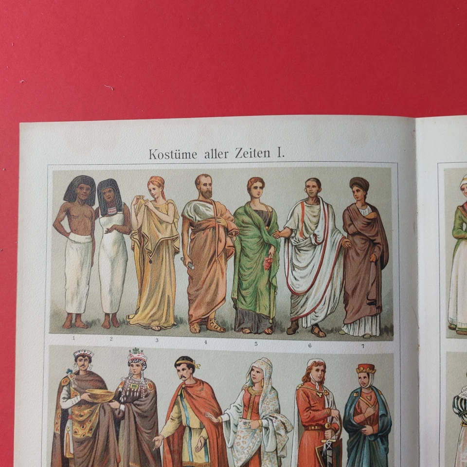 Orig.(1910) Chromolithographie Kostüme  - Bild 2 von 4