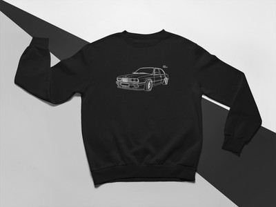 Unisex E30 Sedan 2 (Custom) Vector Women Men Sweatshirt Sweats Gift High Quality
