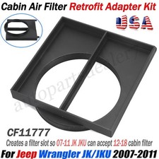 Cabin Air Filter Retrofit Adapter Kit For Jeep Wrangler JK/JKU 07-11 fit CF11777