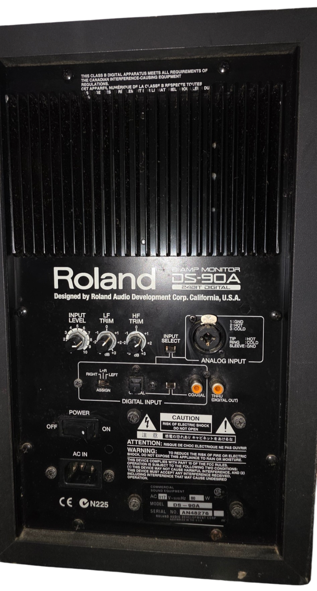 Roland DS-90A Active Studio Monitor Speakers Pair 24-bit Tested | eBay