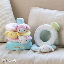 Sanrio Official Baby Washable 5 Character Rings Toss Game - Soft Fabric Toy Set