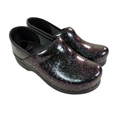Dansko Professional Graphic Quartz Patent Womens Clog Size EU 39 US 8.5-9 ITALY