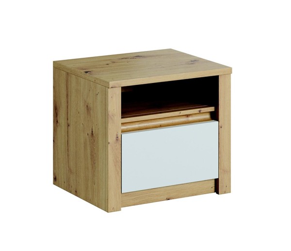 Nachttisch Nachtschrank Kommode Handarbeit Holz MöBel NachtschräNkchen Moderne-image