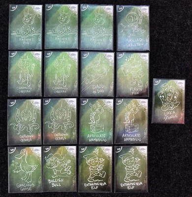 2026 Topps Veefriends Chrome - Chalk Board Lot - All 17 Insert Cards