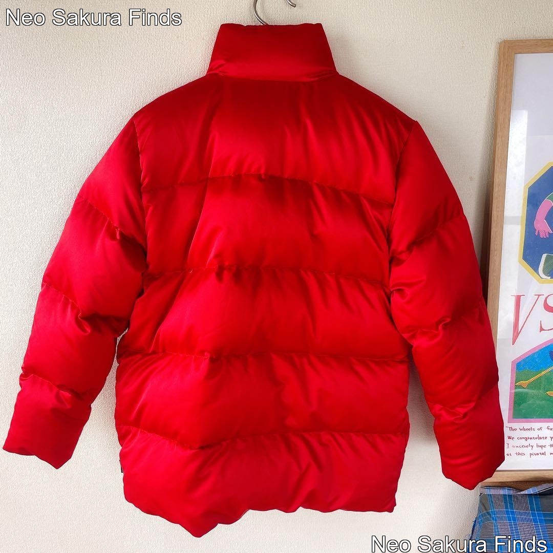 MONCLER Patch Down Jacket Blouson Coat Red Vintag… - image 5
