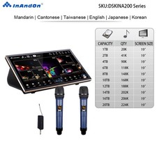 19"MIC Karaoke Player Intelligent Voice Keying Machine Online Movie Dual System