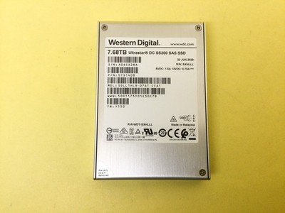 WD HGST Ultrastar SS200 7.68TB SAS 12Gb/s 2.5IN SSD SDLL1HLR-076T-CCA1
