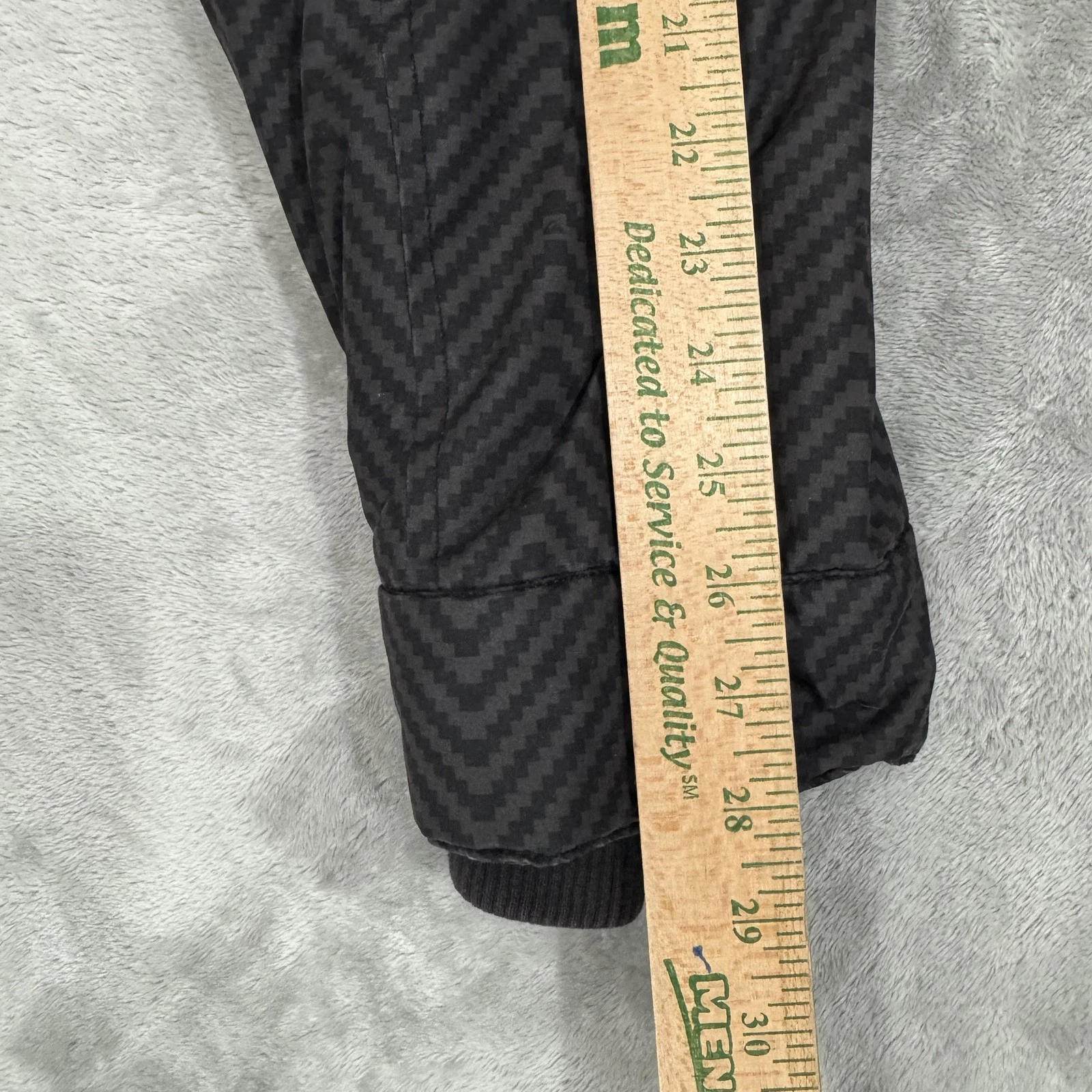 Quicksilver Jacket Men's XL Black Full Zip Utility Insulated Hooded Pockets Coat - product detail image 14