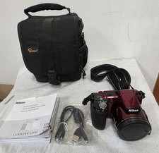 Nikon Coolpix L830 Red Digital Camera 34x Zoom