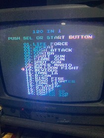 Famicom Game NES 120in1 Contra, Life Force, Rush 'n Attack, Jackal, Mario, Tank