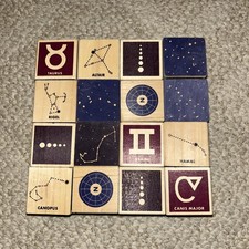 Uncle Goose Stars Constellation Wooden Blocks Set Of 16 USA Made Ages 2