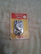 VINTAGE SPRING ACTION CHROME PLATED SASH LOCK ( NEW ) MADE IN USA