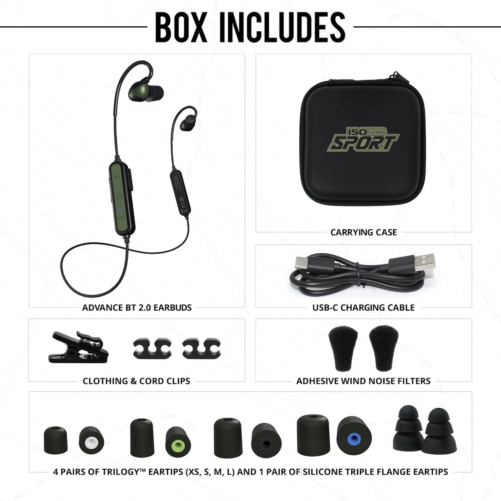 Sport ADVANCE BT 2.0 Shooting Ear Protection: Tactical Shooting Earbuds with ...