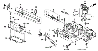 #ad Genuine Honda Manifold A In 17100 PAA A00 $92.47