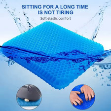 Car Gel Cooling Seat Cushion 3D Honeycomb Breathable Ice Silk Chair Pad