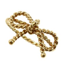 Anello TIFFANY & Co. K18YG oro giallo nastro attorcigliato misura 11 2,4 g usato KOER-0