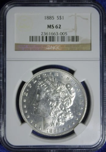 1885 MORGAN DOLLAR NGC MS62 (2532371)