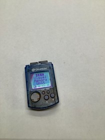 Dreamcast VMU Blue Tested working Batteries Not Included Stained water Damaged
