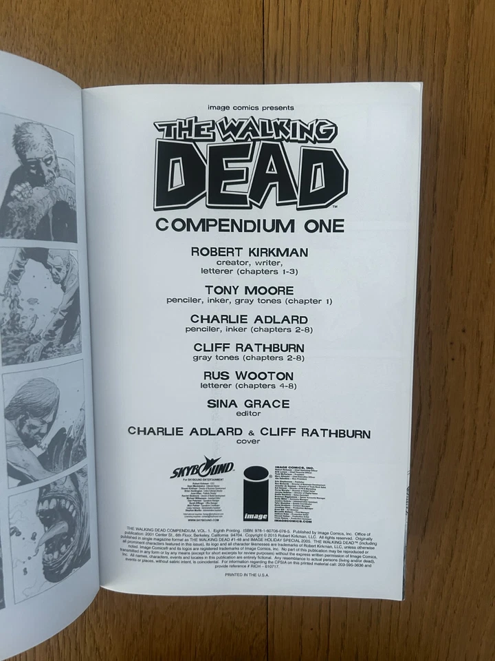 The Walking Dead Compendium One Graphic Novel 2015 Large Paperback - image 2 of 4
