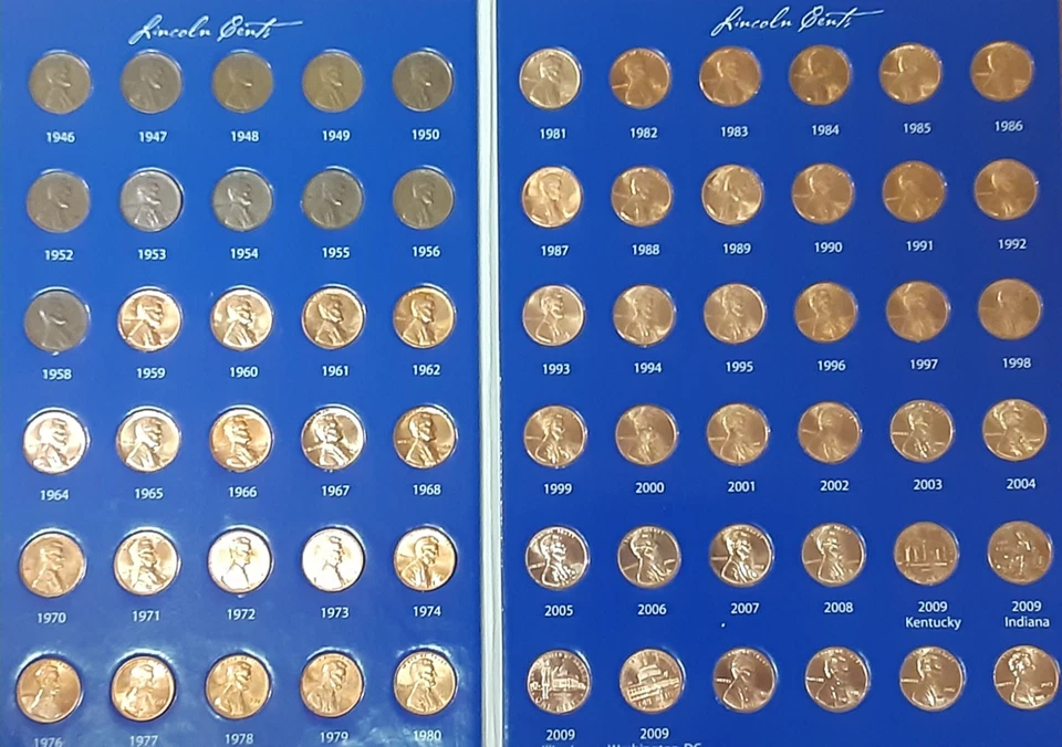 lincoln penny collection 1909-2025 wheat year cent set additional set ship free - Image 3 of 4