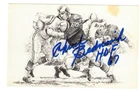Chuck Bednarik Philadelphia Eagles Hand Signed Post Card