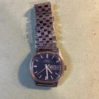 Vintage Timex Auto "TV Dial" Wristwatch Works Nice Condition