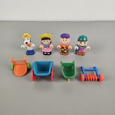 Vtg 1989 McDonalds Happy Meal Charlie Brown Lucy Peanuts Garden Farm Set 8 pcs