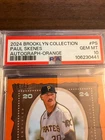 2024 Topps Brooklyn Collection Paul Skenes Orange on card ##/25 PSA AUTO 10