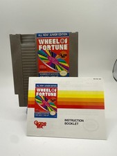 Wheel of Fortune Junior Edition (NES) – Original Cartridge + Manual – Authentic
